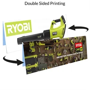 5.5" X 2" Plastic Table Tent Sign