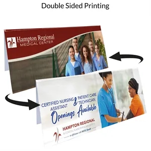 11" X 4" Plastic Table Tent Sign