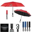 46" Arc Reflective Umbrella With Carabiner Handle | https://www.bestnamebadges.com