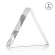 Spartan Triangle Award - Clear | https://www.bestnamebadges.com