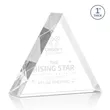 Spartan Triangle Award - Clear | https://www.bestnamebadges.com