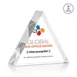 Spartan Triangle VividPrint™ Award - Clear | https://www.bestnamebadges.com
