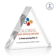 Spartan Triangle VividPrint™ Award - Clear | https://www.bestnamebadges.com