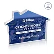 Homestyle VividPrint™ Double Sided Award - Clear | https://www.bestnamebadges.com