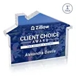 Homestyle VividPrint™ Double Sided Award - Clear | https://www.bestnamebadges.com
