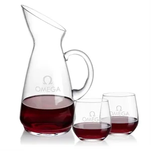 Taroni Carafe & Garland Stemless Wine