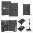 Recycled Power Folio With Wireless Charger & Power Bank | https://www.bestnamebadges.com