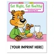 Eat Right & Healthy Coloring and Activity Book | https://www.bestnamebadges.com
