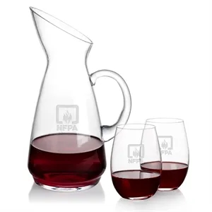 Taroni Carafe & Laurent Stemless Wine