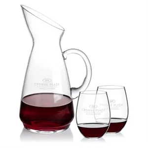 Taroni Carafe & RIEDEL Stemless Wine
