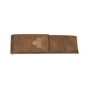 Leatherette Double Pen Cases