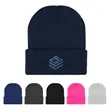 KNIT BEANIE WITH CUFF | https://www.bestnamebadges.com