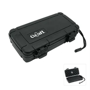 Portable Crushproof Airtight Cigar Humidor Case W/ Handle