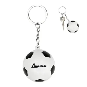 Mini Soccer Stress Ball Keychain