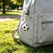 Mini Soccer Stress Ball Keychain | https://www.bestnamebadges.com