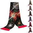 Full Color Knit Soccer Scarf W/ Tassels | https://www.bestnamebadges.com