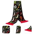 Full Color Knit Soccer Scarf W/ Tassels | https://www.bestnamebadges.com