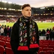 Full Color Knit Soccer Scarf W/ Tassels | https://www.bestnamebadges.com