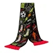 Full Color Knit Soccer Scarf W/ Tassels | https://www.bestnamebadges.com