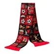 Full Color Knit Soccer Scarf W/ Tassels | https://www.bestnamebadges.com