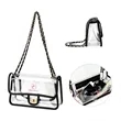 Clear PVC Stadium Approved Shoulder Carry Women Handbag | https://www.bestnamebadges.com