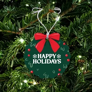 Acrylic Wreath Ornament