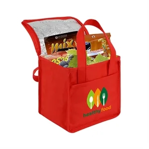 Compact Insulated Non Woven Cooler Tote Bag With Custom Logo