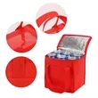 Compact Insulated Non Woven Cooler Tote Bag With Custom Logo | https://www.bestnamebadges.com