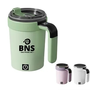 Smart Temperature Measuring Magnetic Self-Stirring Mug