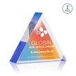 Spartan Triangle VividPrint™ Double Sided Award - Blue | https://www.bestnamebadges.com