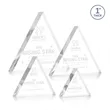 Spartan Triangle Award - Clear | https://www.bestnamebadges.com