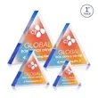 Spartan Triangle VividPrint™ Double Sided Award - Blue | https://www.bestnamebadges.com