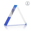 Spartan Triangle VividPrint™ Double Sided Award - Blue | https://www.bestnamebadges.com