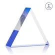Spartan Triangle VividPrint™ Double Sided Award - Blue | https://www.bestnamebadges.com
