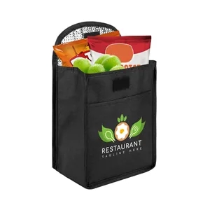 Custom Printed Non Woven Insulated Lunch Tote Bag