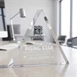 Spartan Triangle Award - Clear | https://www.bestnamebadges.com