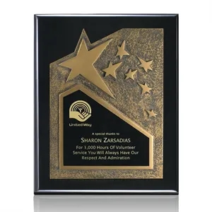 Braxton Plaque - Black/Gold