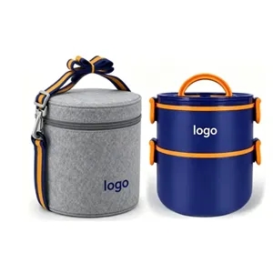 ZO014 Stainless Steel Insulated Lunch Box with Carry Bag