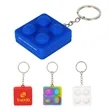 Square Push Pop Key Ring | https://www.bestnamebadges.com