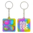 Square Push Pop Key Ring | https://www.bestnamebadges.com