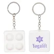 Square Push Pop Key Ring | https://www.bestnamebadges.com