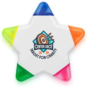 Custom Star Plastic Highlighters