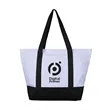 Bay View Recycled Giant Zipper Beach Tote | https://www.bestnamebadges.com