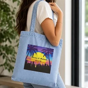 Custom Denim Cotton Tote Bags