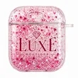 Quicksand AirPod Case With Carabiners | https://www.bestnamebadges.com