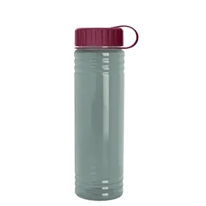 Garyline® Slim Fit RPET Bottle with Tethered Lid - 24 oz.