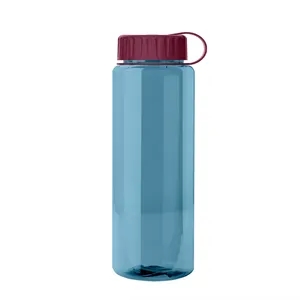Garyline® Slim Fit RPET Bottle with Tethered Lid - 32 oz.