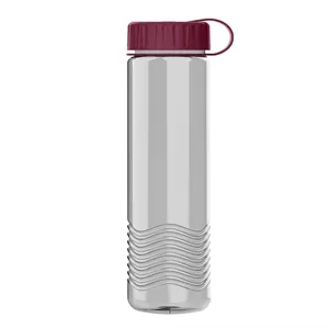 Garyline® Wave Tritan® Bottle with Tethered Lid - 24 oz.