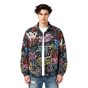 Custom Full Color Printed Performance Coach Jacket