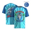 Custom Sublimated Performance UPF 50+ Short Sleeve T-Shirt | https://www.bestnamebadges.com